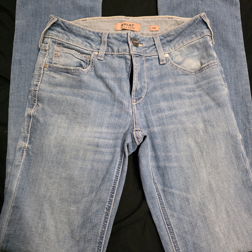 Ariat Women's Light Blue Straight Leg Jeans
